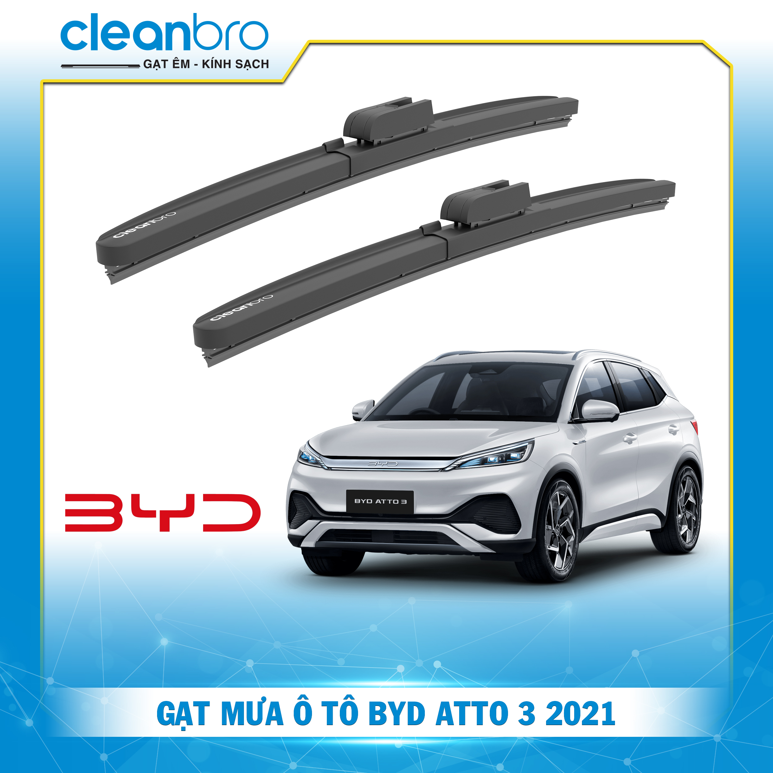 Gạt mưa ô tô hiệu ứng lá sen BYD ATTO 3 [2021]